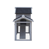 HKM-4083389 Outdoor Rabbit Hutch with Large Run Space and No Leak Tray for Small Animals