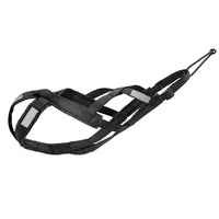 HKM-4084797 Dog Pull Cart Tow Rope with Adjustable Collar - Size M to 3XL in Crimson, Dark Black, and Delicate Yellow