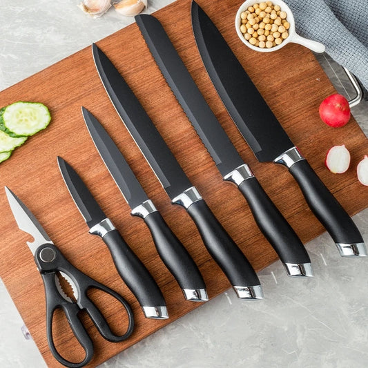 HKM-408531 Innovative Silicone Kitchen Utensils and Knife Set for Versatile Cooking