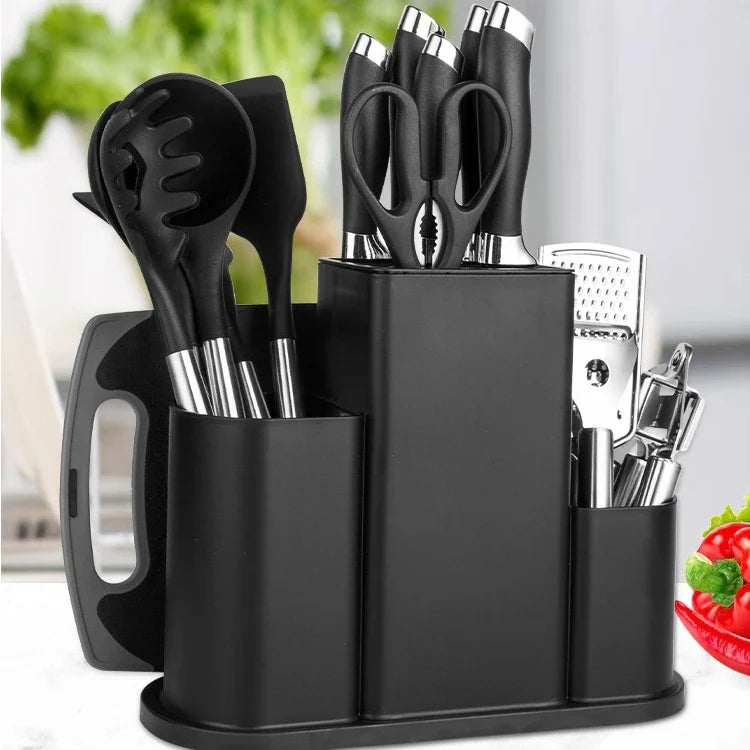 HKM-408531 Innovative Silicone Kitchen Utensils and Knife Set for Versatile Cooking