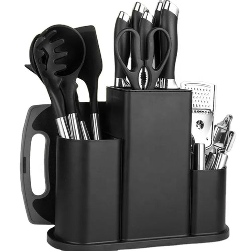HKM-408531 Innovative Silicone Kitchen Utensils and Knife Set for Versatile Cooking
