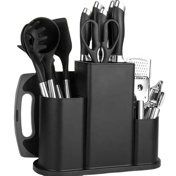 HKM-408531 Innovative Silicone Kitchen Utensils and Knife Set for Versatile Cooking