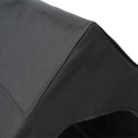 HKM-4085565 Weatherproof Black Oxford Dog House - Spacious Indoor/Outdoor Retreat for Pets