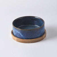 HKM-4085693 Ceramic Pet Double Bowl Anti-Tumble Design for Cats - 13cm & 15.5cm Size Options