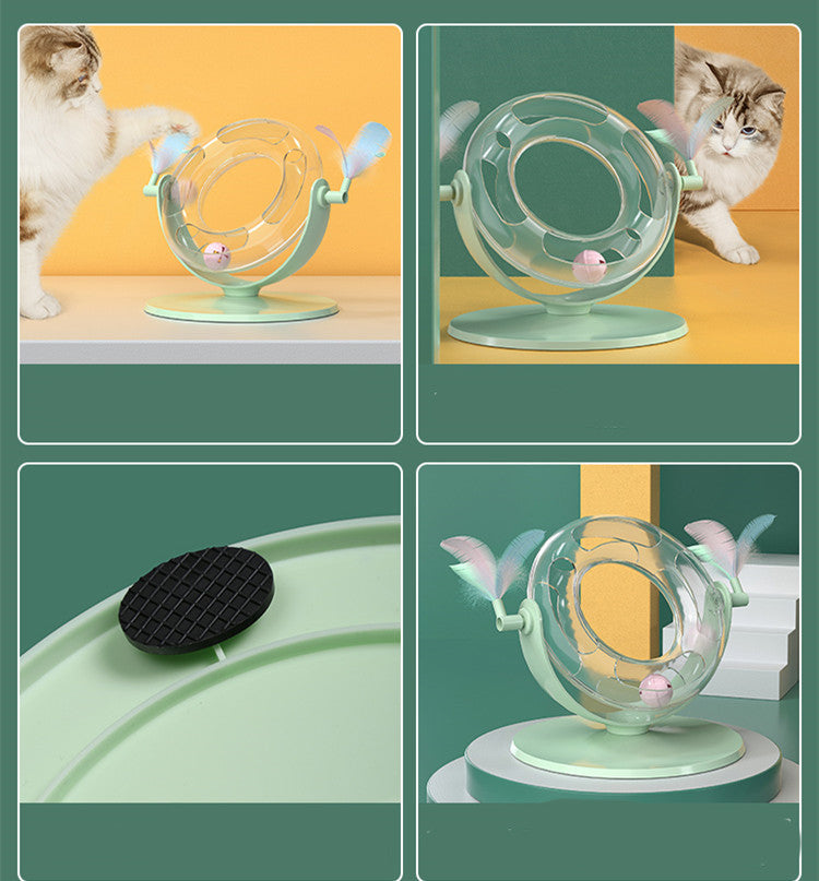 HKM-4086333 Automatic Cat Toy for Self-Play and Boredom Relief, Bite Resistant, Eco-Friendly