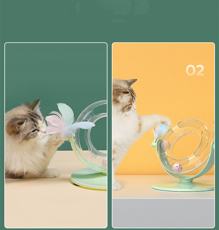 HKM-4086333 Automatic Cat Toy for Self-Play and Boredom Relief, Bite Resistant, Eco-Friendly