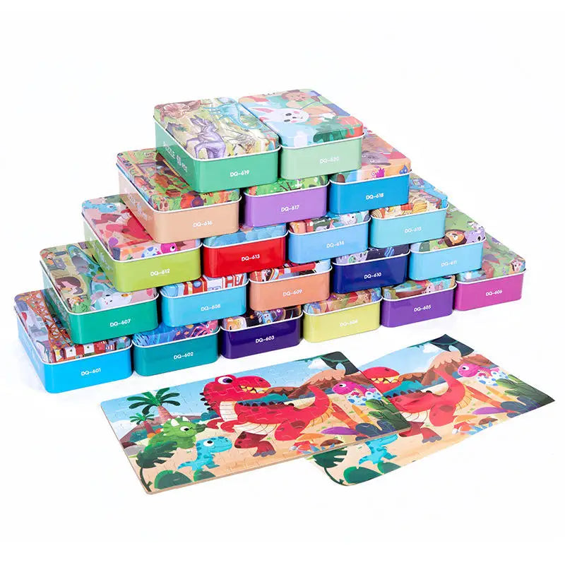 HKM-408659 Wooden Cartoon Jigsaw Puzzle for Kids - 60 Pieces Educational Toy