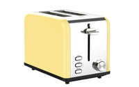 HKM-408723 Extra Wide Slot 2-Slice Retro Toaster with Reheat, Defrost, Cancel and 6 Browning Settings