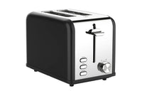 HKM-408723 Extra Wide Slot 2-Slice Retro Toaster with Reheat, Defrost, Cancel and 6 Browning Settings