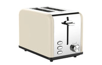 HKM-408723 Extra Wide Slot 2-Slice Retro Toaster with Reheat, Defrost, Cancel and 6 Browning Settings