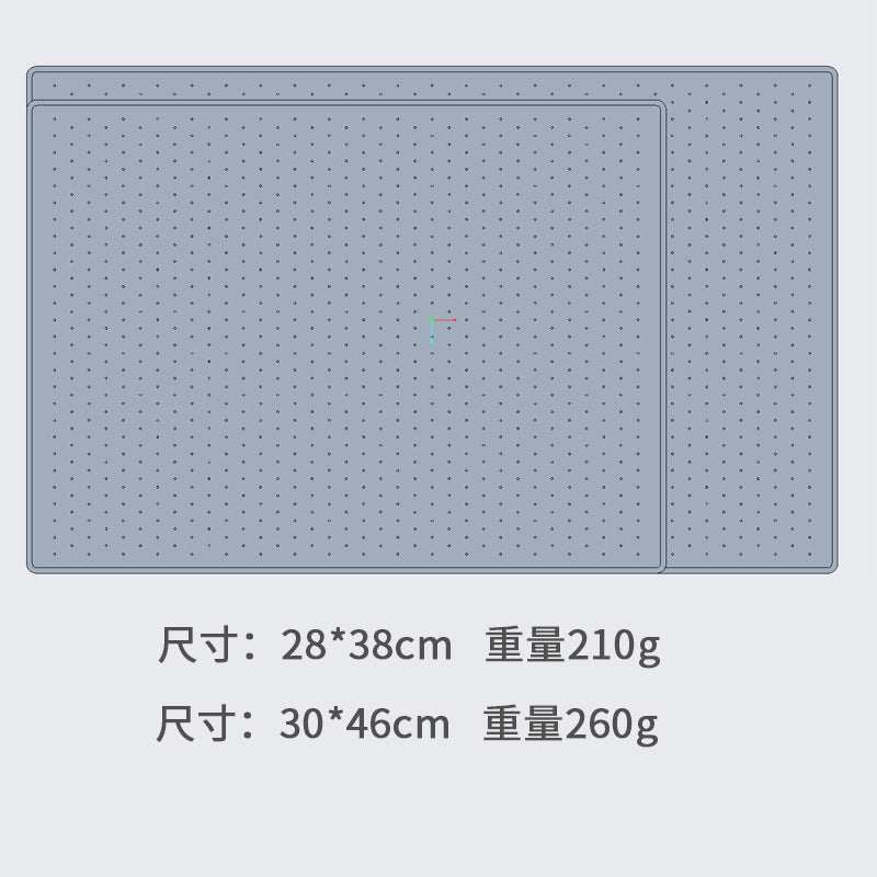 HKM-4087357 Silicone Anti-Spill Placemat for Pets - Non-Slip, Available in Gray and Black, Multiple Sizes