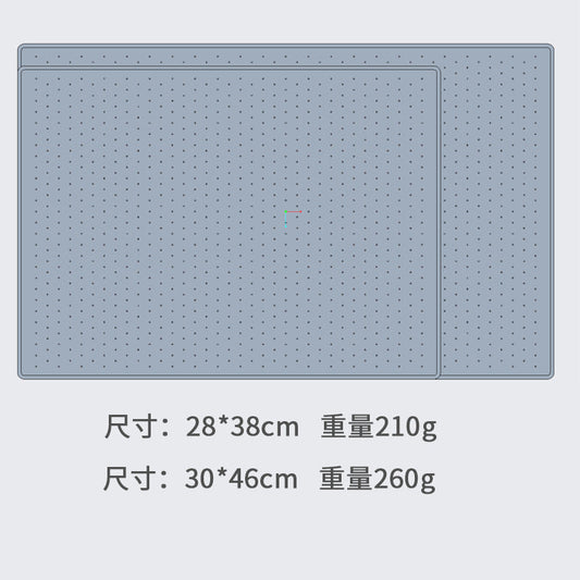 HKM-4087357 Silicone Anti-Spill Placemat for Pets - Non-Slip, Available in Gray and Black, Multiple Sizes