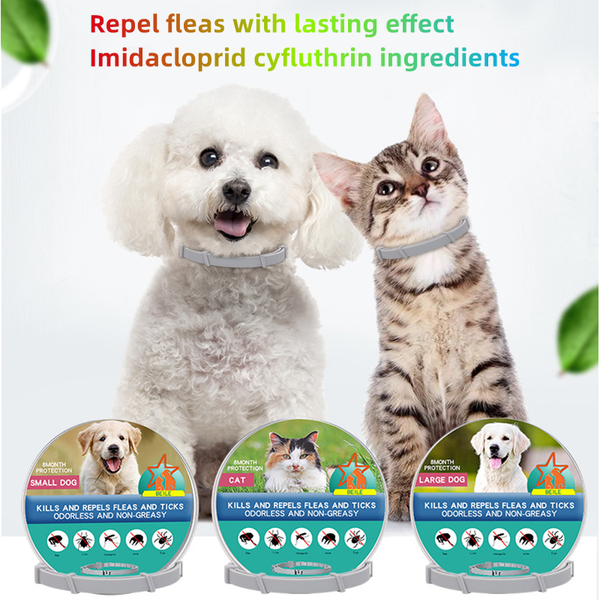 HKM-4087485 Insect-Repellent Silicone Collar for Cats and Dogs - Four Seasons Style