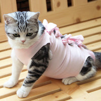 HKM-4087869 Breathable Cotton Cat Neutering Weaning Clothes in Various Colors