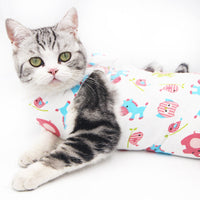 HKM-4087869 Breathable Cotton Cat Neutering Weaning Clothes in Various Colors