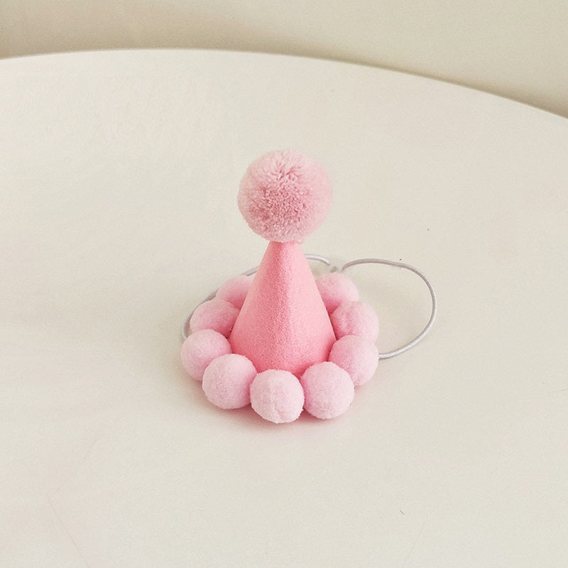 HKM-4088125 Pet Birthday Hat for Small Cats and Dogs - Cute Decoration Photo Prop