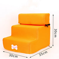 HKM-4088765 Pet Climbing Ladder with Breathable Mesh and High-Resilience Sponge, Detachable Design, 35x30x30CM