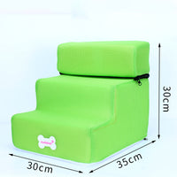 HKM-4088765 Pet Climbing Ladder with Breathable Mesh and High-Resilience Sponge, Detachable Design, 35x30x30CM