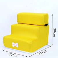 HKM-4088765 Pet Climbing Ladder with Breathable Mesh and High-Resilience Sponge, Detachable Design, 35x30x30CM