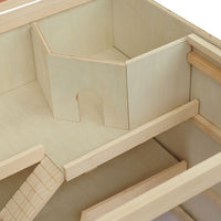 HKM-4089149 Extra Large 45" Wooden Hamster Cage with Multi-Tier Levels, Opening Roof, and PVC Window for Small Animals