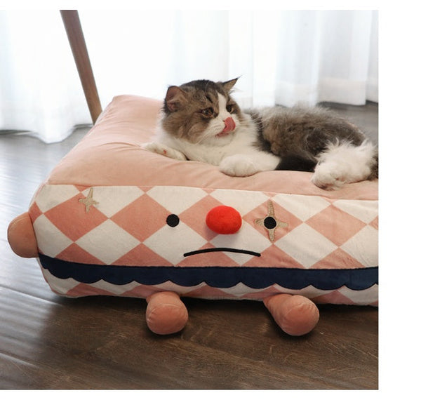 HKM-4089533 Cozy Cloth Pet Bed for Deep Sleep ¨C 55x55x18cm Nest