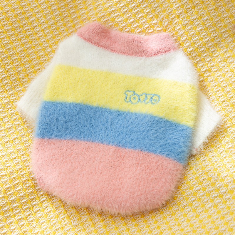 HKM-4090045 Cozy Rabbit Sweater for Small Puppies - Lightweight Casual Pet Clothing