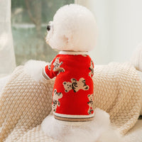 HKM-4090045 Cozy Rabbit Sweater for Small Puppies - Lightweight Casual Pet Clothing
