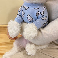 HKM-4090045 Cozy Rabbit Sweater for Small Puppies - Lightweight Casual Pet Clothing