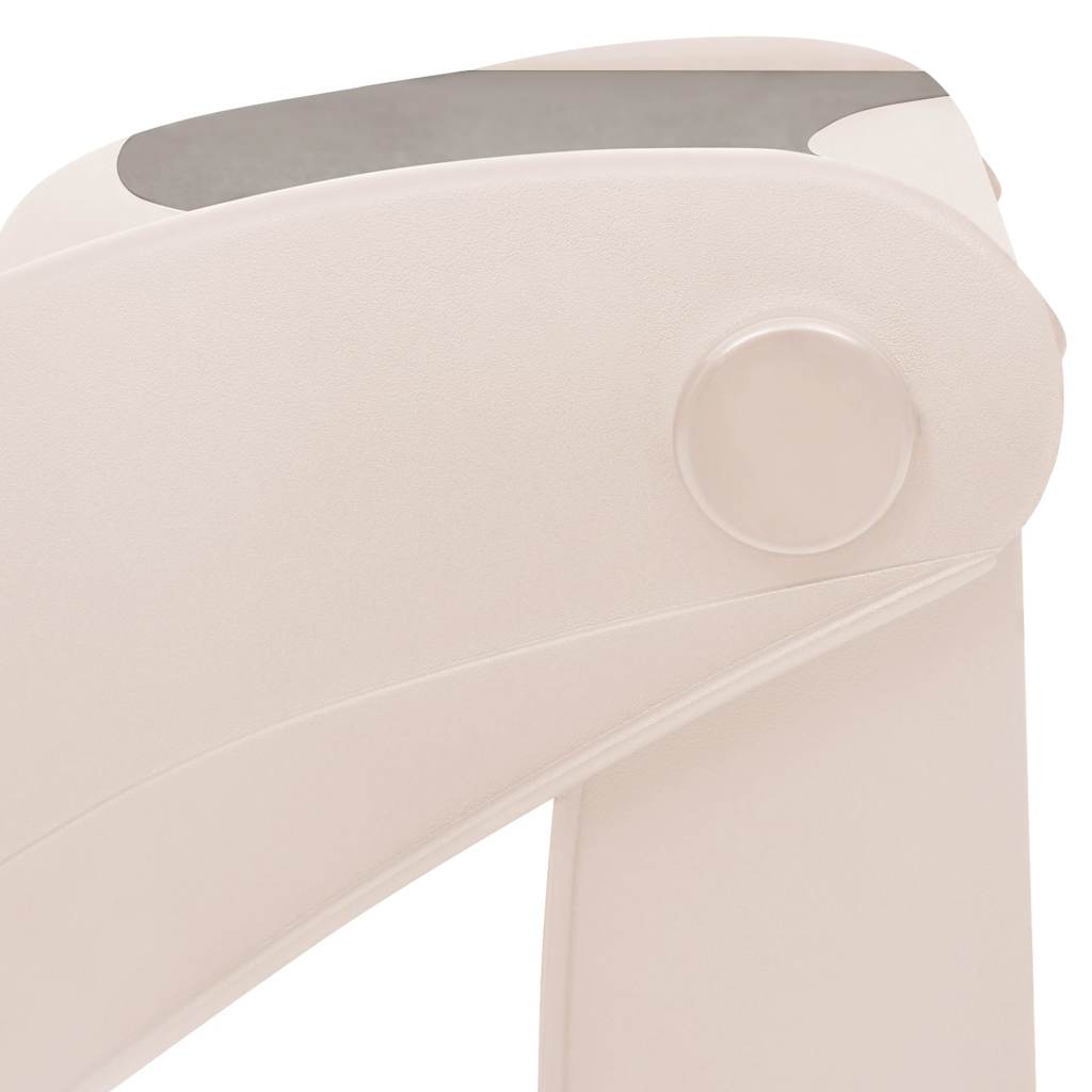 HKM-4090557 Cream 3-Step Foldable Dog Staircase for Easy Access to Cars and Sofas