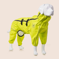 HKM-4091069 Waterproof Breathable Jacket for Medium to Large Dogs - Casual Pet Raincoat in Multiple Colors