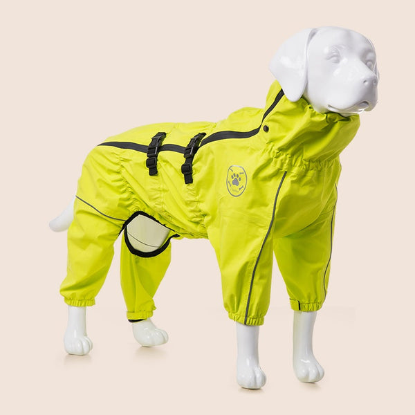 HKM-4091069 Waterproof Breathable Jacket for Medium to Large Dogs - Casual Pet Raincoat in Multiple Colors