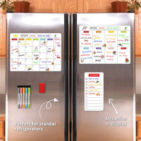 HKM-409107 Magnetic Weekly and Daily Calendar for Refrigerator Organiser