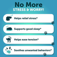 HKM-4091325 Calming Hemp Treats for Cats with Melatonin – Stress and Anxiety Relief Chews for Relaxation