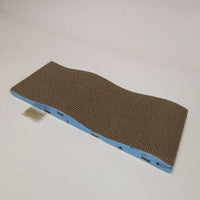 HKM-4091453 Medium Wavy Cat Scratching Post with Grab Plate for Interactive Play