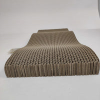 HKM-4091453 Medium Wavy Cat Scratching Post with Grab Plate for Interactive Play