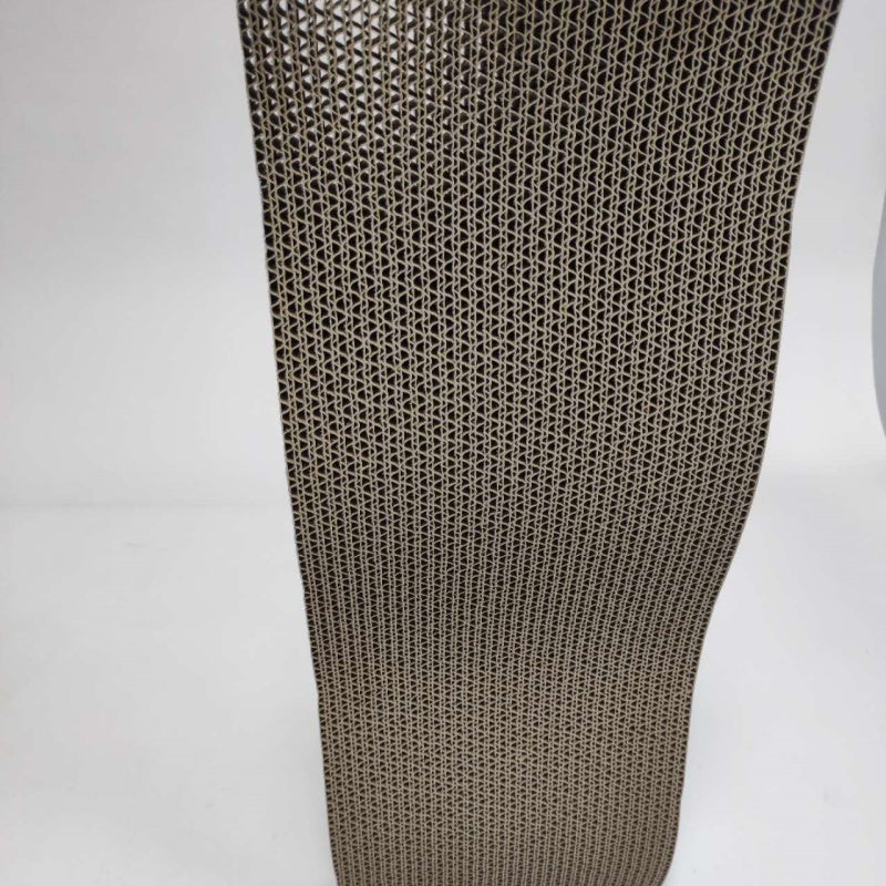 HKM-4091453 Medium Wavy Cat Scratching Post with Grab Plate for Interactive Play