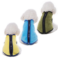HKM-4091837 Cotton Casual High Neck Zipper Vest for Pets in Various Sizes