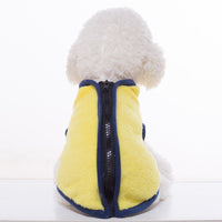 HKM-4091837 Cotton Casual High Neck Zipper Vest for Pets in Various Sizes