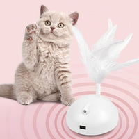 HKM-4092093 Interactive USB Rechargeable Cat Toy with Motion and Light Features
