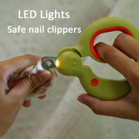 HKM-4092733 LED Light Pet Nail Clippers for Cats and Dogs with Ergonomic Non-Slip Handle