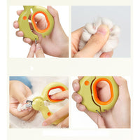 HKM-4092733 LED Light Pet Nail Clippers for Cats and Dogs with Ergonomic Non-Slip Handle