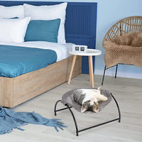 HKM-4092861 Cat Hammock Bed for Deep Sleep – Comfortable Hanging Basket with Washable Plush Cover and Iron Frame