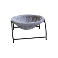HKM-4092861 Cat Hammock Bed for Deep Sleep – Comfortable Hanging Basket with Washable Plush Cover and Iron Frame