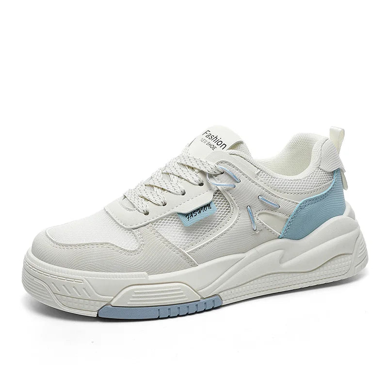 HKM-409363 RM1501-1 New Mesh Women's Board Shoes Summer Thick Sole Versatile Sports Shoes Casual Student Running Shoes