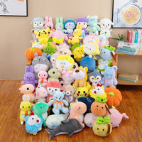 HKM-409427 Cute and Soft Mixed Plush Stuffed Animal Toys for Claw Machines (10-15cm)