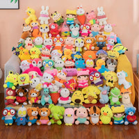 HKM-409427 Cute and Soft Mixed Plush Stuffed Animal Toys for Claw Machines (10-15cm)