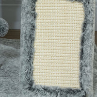 HKM-4094525 Floor-to-Ceiling Cat Tree Activity Center with Hammocks, Condo, and Perch - Gray