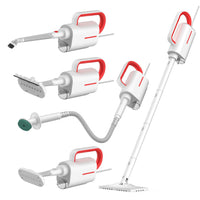 HKM-409491 Deerma DEM-ZQ610 Multi-Functional Steam Cleaner with 5 Brush Heads, 1600W Lightweight Design