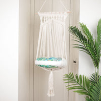 HKM-4095293 Cotton Rope Woven Pet Nest for Cats and Dogs, Hanging Basket Design