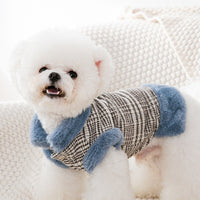 HKM-4095677 Thickened Cotton Pet Clothes for Autumn and Winter – Casual Red Style in Various Sizes